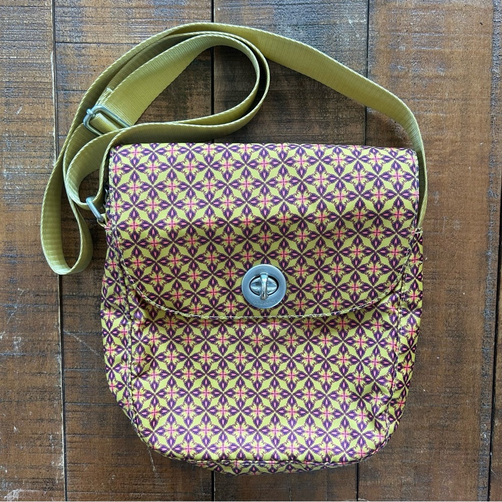 Baggallini Mustard/Purple Crossbody Bag‎ Purse